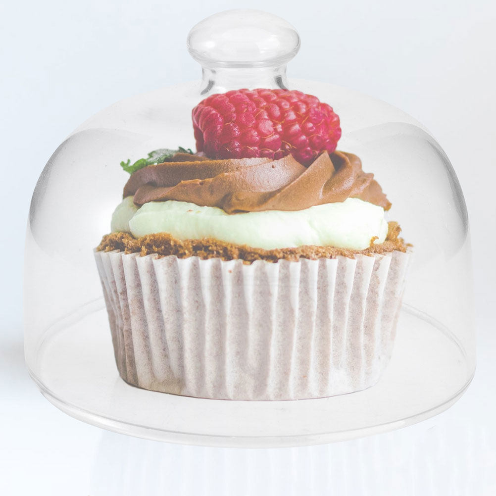 2Pcs Transparent Cake Dome Cov - Plastic Dome Clear recension och pris
