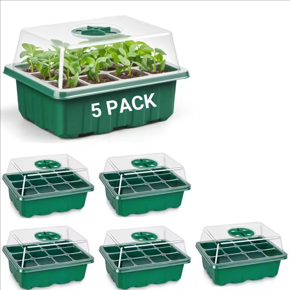 10pcs/5pcs Seedling Trays Seed - Humidity Dome Kit recension och pris
