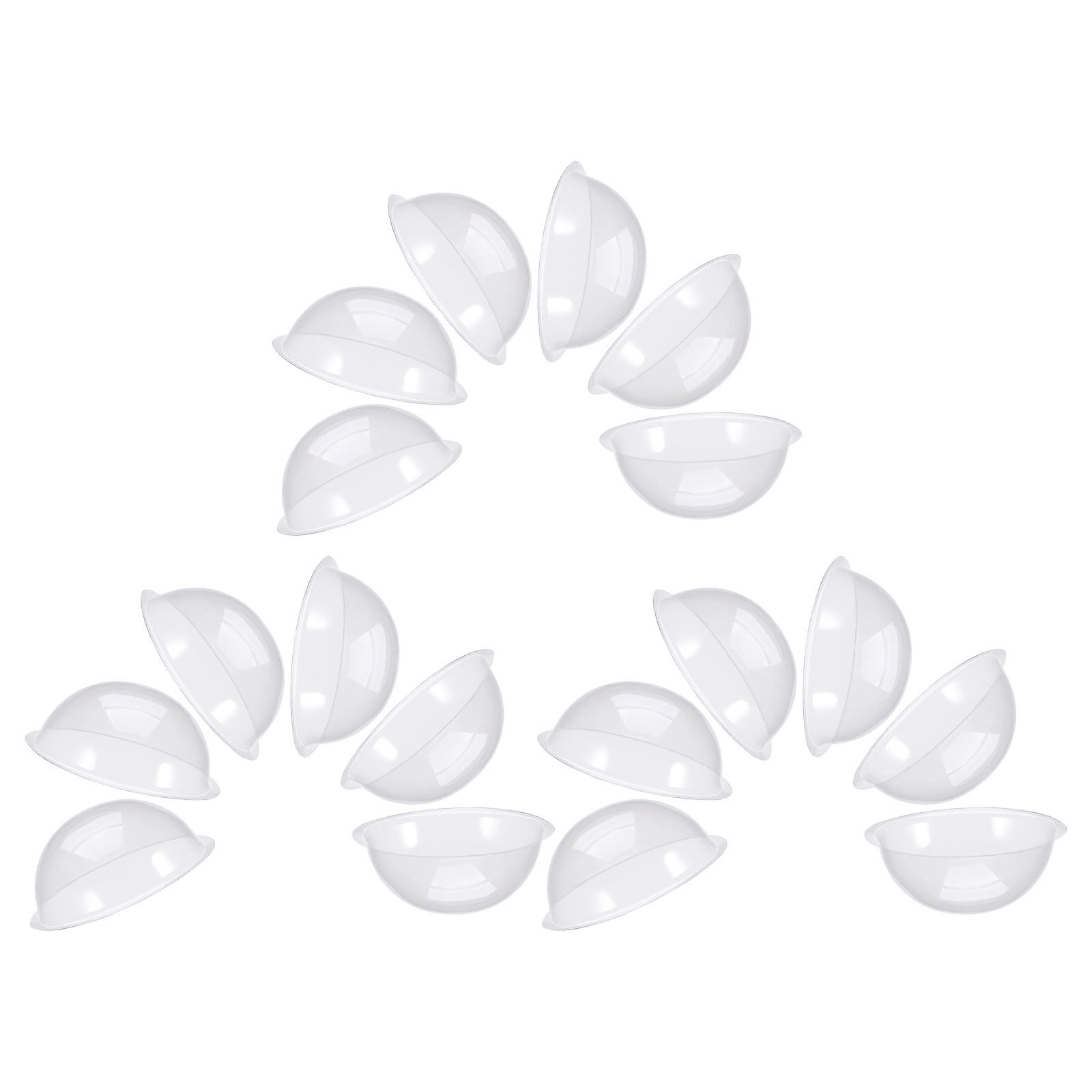 18 Pcs Clear Plastic Snow Glob - Plastic Dome Clear recension och pris