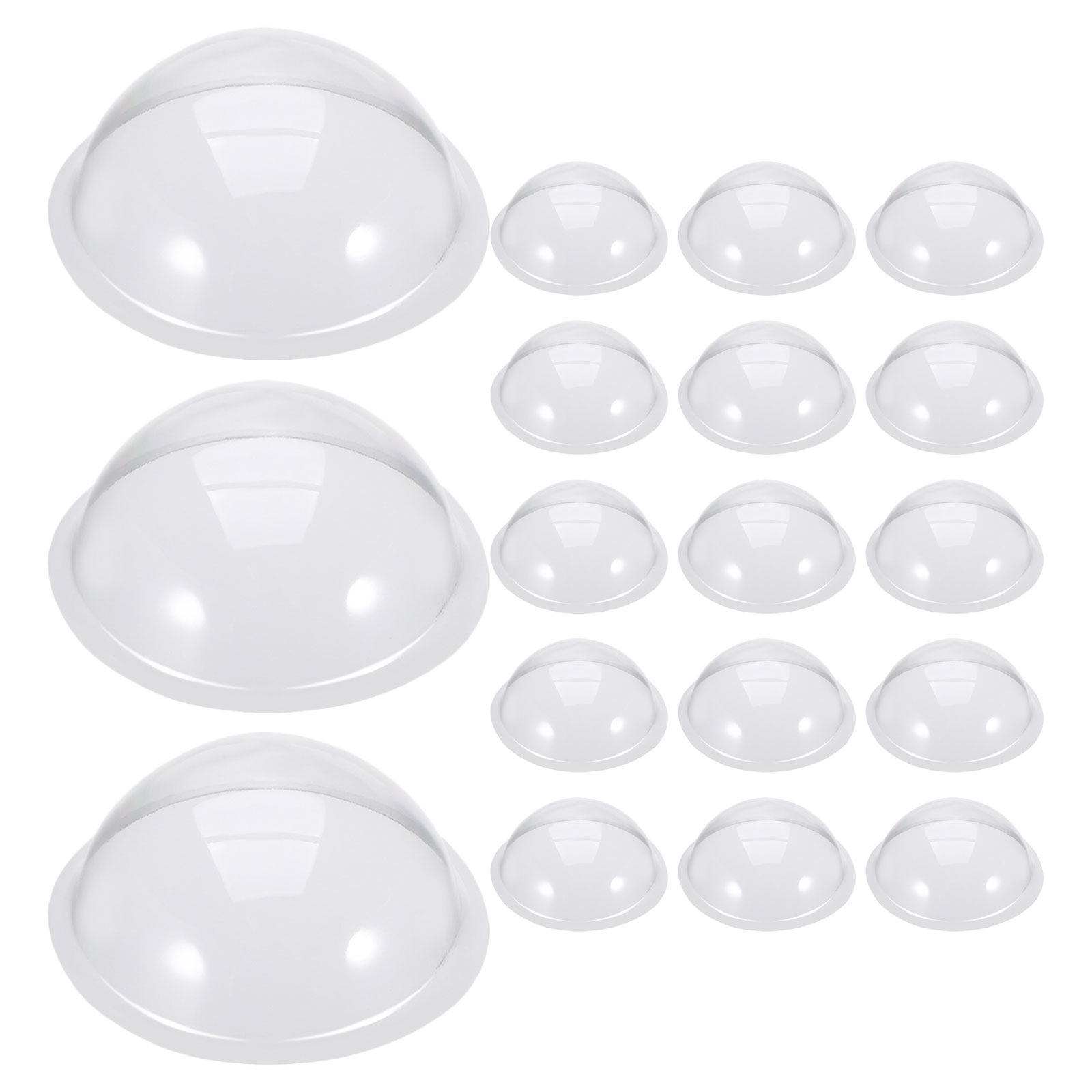 18 Pcs Clear Plastic Snow Glob - Plastic Dome Clear recension och pris