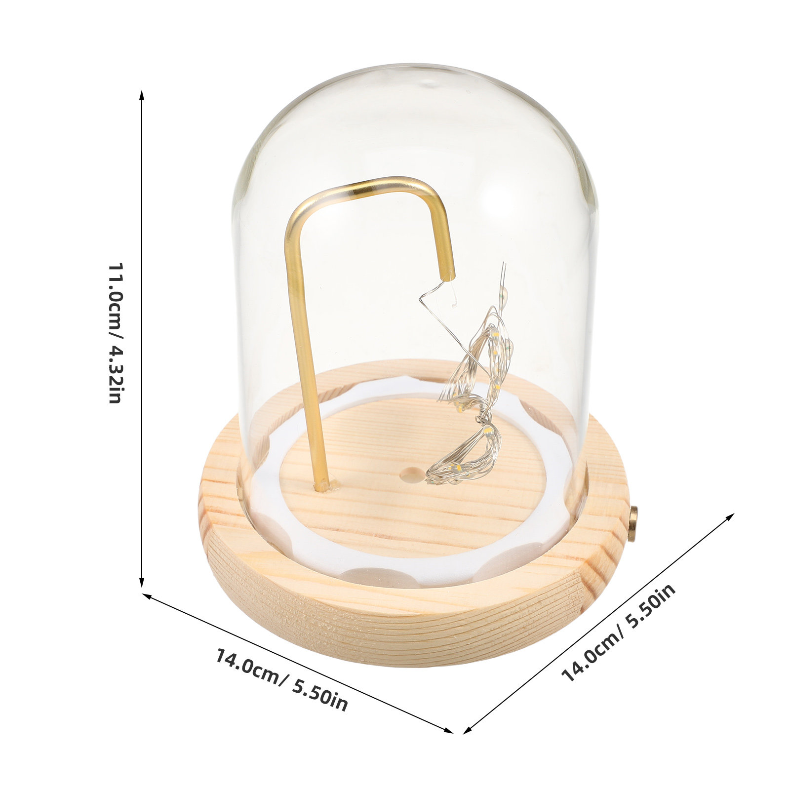 Glass Cloche Display Dome with - Plastic Dome Clear recension och pris