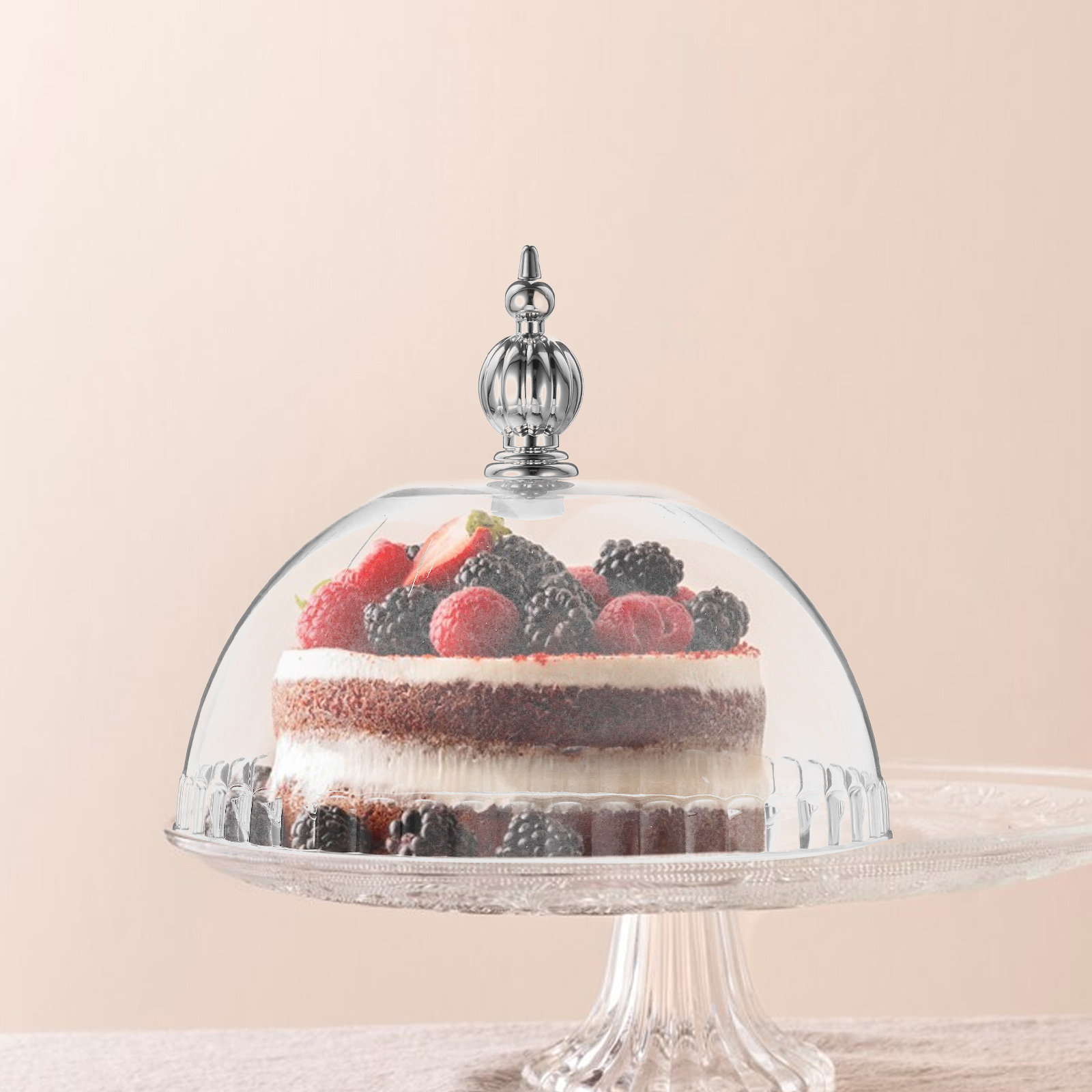 Plastic Cake Dome Cover 6.8 In - Plastic Dome Clear recension och pris